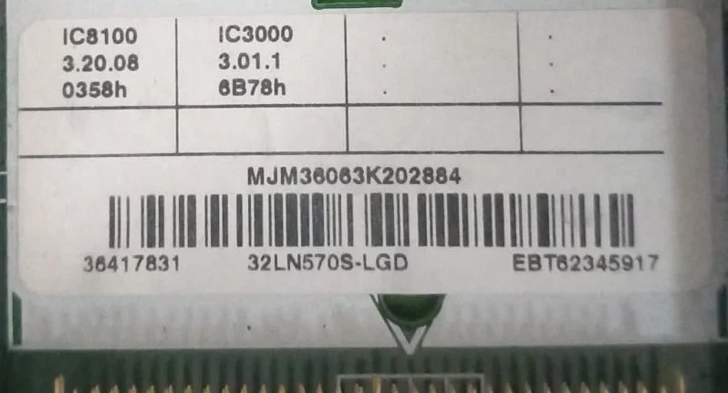EAX64797003 (1.2), EBT62345917, LG 32LN570S MAİNBOARD ANAKART