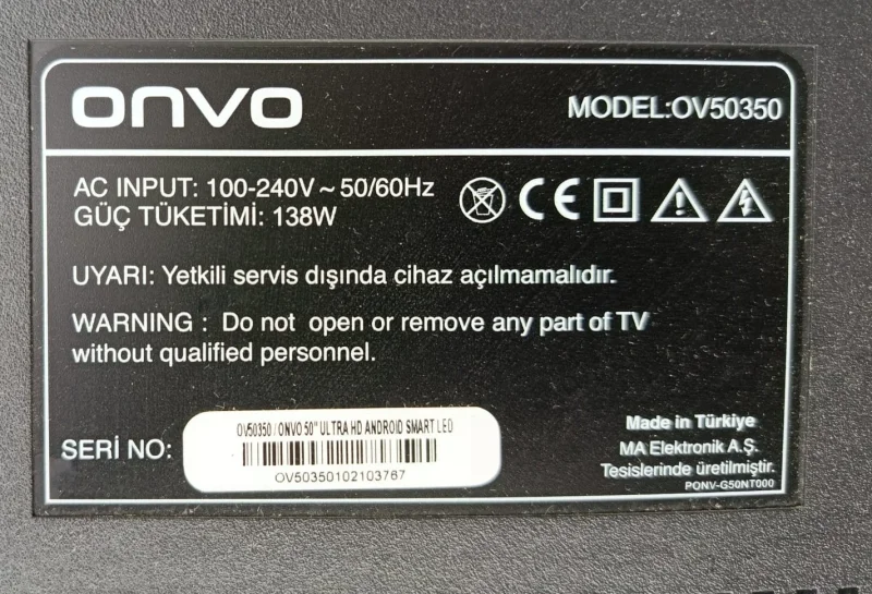TP.SK706S.PC822, ONVO OV50350 MAİNBOARD ANAKART