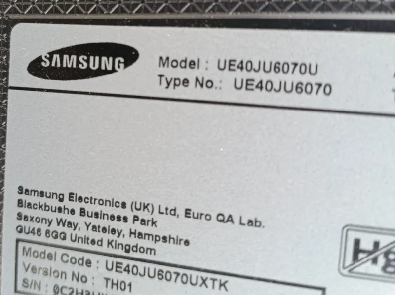 BN96-35335A, SAMSUNG UE40JU6070U POWER BESLEME