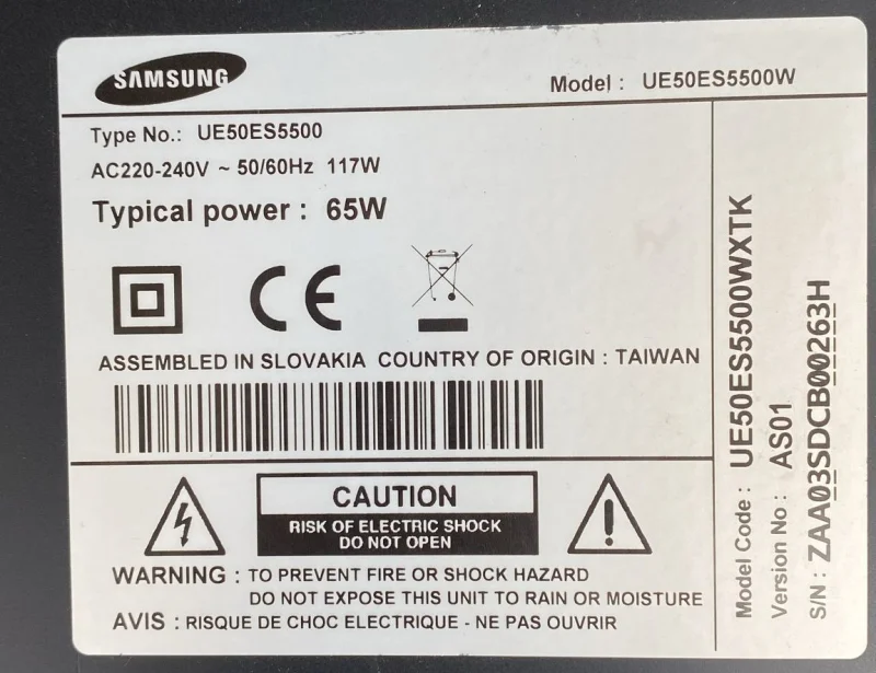 BN41-01812A, BN94-05970J, SAMSUNG UE50ES5500W MAİNBOARD ANAKART