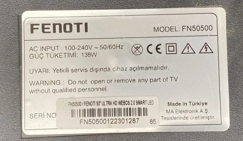 PT500GT02-1, N4TP500UHDPV6D_K1, FENOTI FN50500 TCON KARTI
