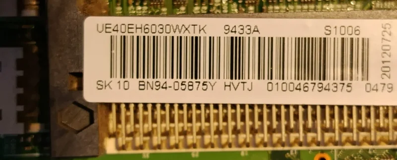 BN41-01894A, BN94-05875Y, SAMSUNG UE40EH6030 MAİNBOARD ANAKART
