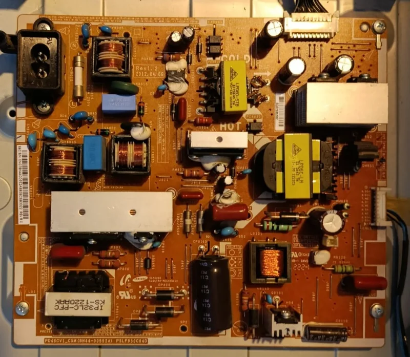 BN44-00552A, PD46CV1_CSM, SAMSUNG UE40EH6030 POWER BESLEME