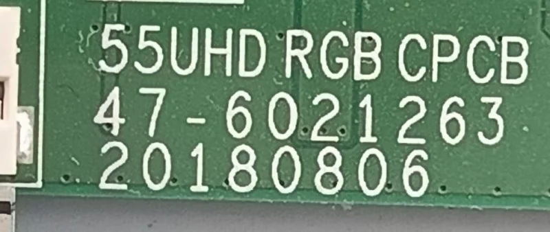 HV550QUB-H84-F84, 55UHD RGB CPCB PHİLİPS 55PUS7805/62 TCON KARTI
