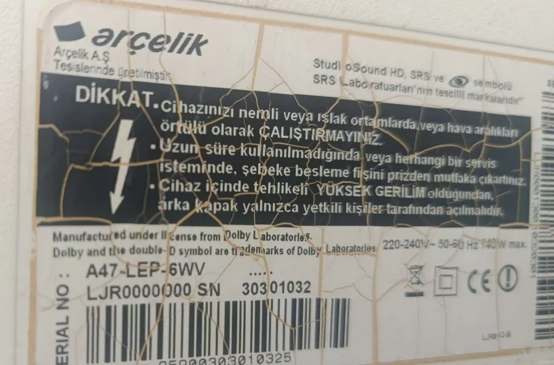 VVA192R-1, ARÇELİK A47-LEP-6WV KUMANDA GÖZÜ SENSÖR IR