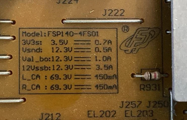 FSP140-4FS01, 2722 171 90775 PHİLİPS POWER BESLEME