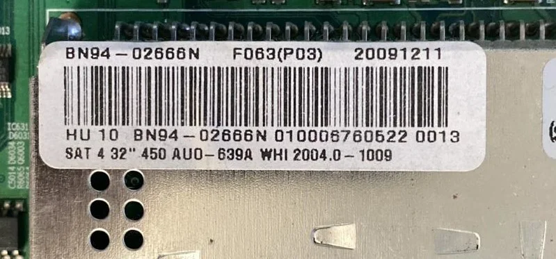 BN41-01165B, BN94-02666N SAMSUNG LE32B450 MAİNBOARD ANAKART