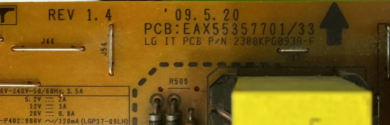  EAX55357701/33, LGP37-09LH LG POWER BESLEME