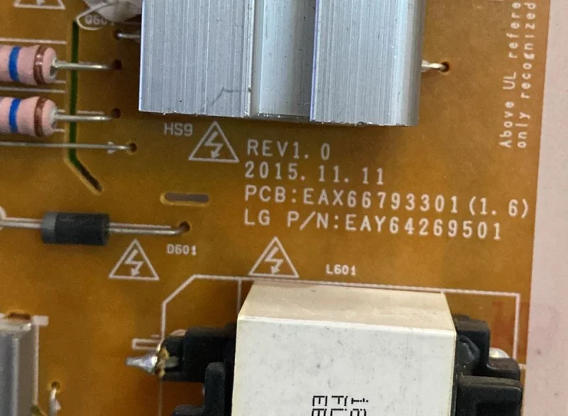 EAX66793301 (1.6), EAY64269501, LGP43DIMU-16CH2, LG 43UH650 POWER BESLEME