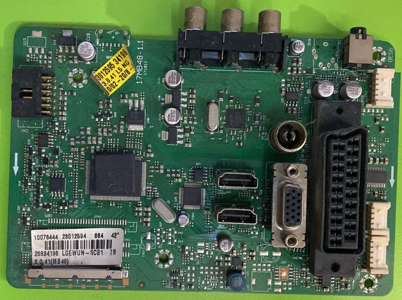 17MB48-1.1, 10076444, 23012594 VESTEL 42' MAİNBOARD ANAKART