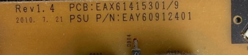 EAX61415301/9, EAY60912401 LG 41PJ350 POWER BESLEME