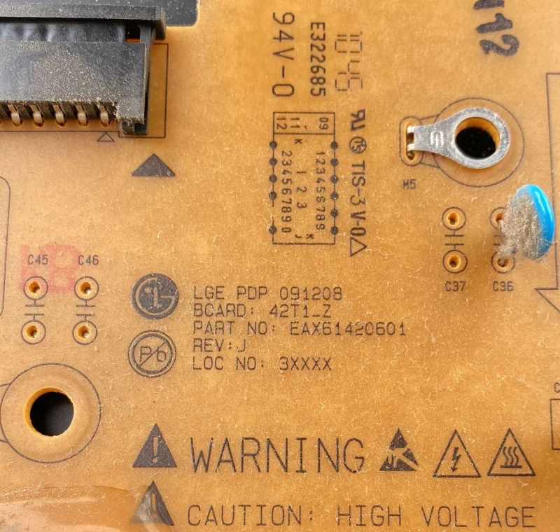 EAX61420601, 42T1_Z LG 41PJ350 YSUS BOARD