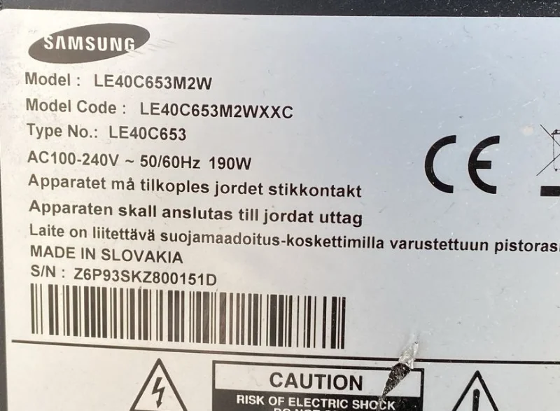 BN41-01443A, BN94-02625K, SAMSUNG LE40C653 MAİNBOARD ANAKART