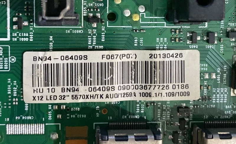 BN41-01958A, BN94-06409S, SAMSUNG UE32F5570 MAİNBOARD ANAKART