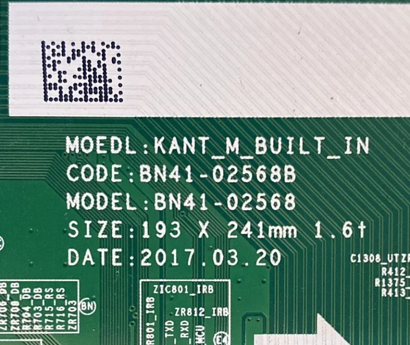 BN41-02568B, BN94-12436H SAMSUNG UE50MU7000 MAİNBOARD ANAKART