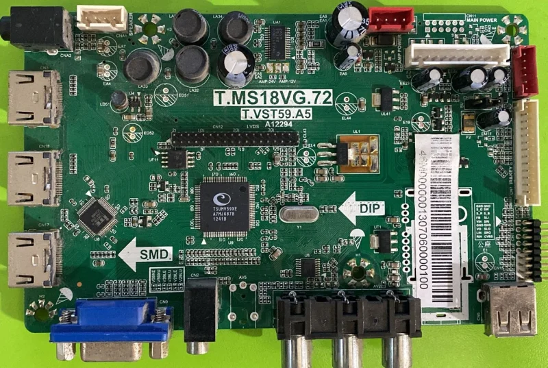 T.MS18VG.72, T.VST59.A5, SANYO LE116S13FM MAİNBOARD ANAKART