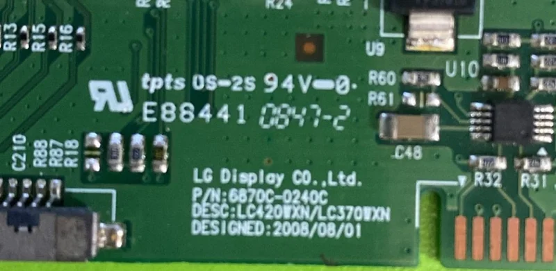 6870C-0240C, LC420WXN/LC370WXN TCON KARTI
