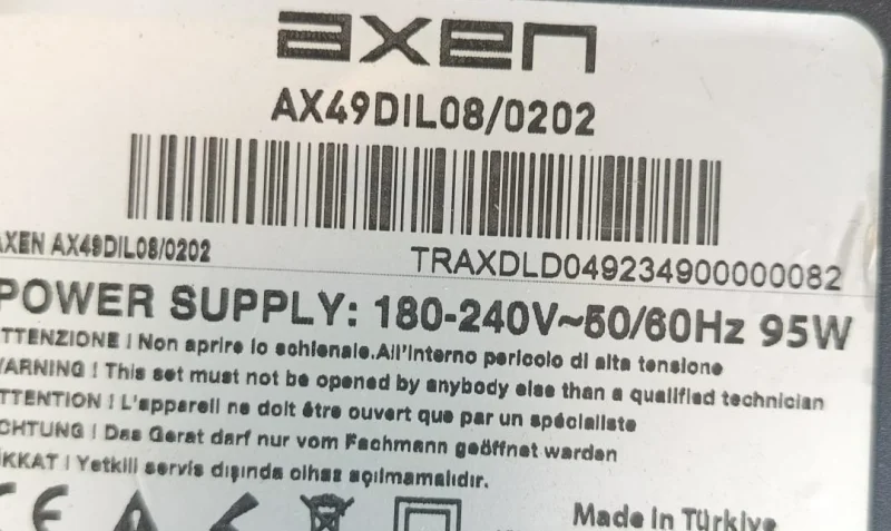18AT008V1.0, AXEN AX49DIL08/0202 MAİNBOARD ANAKART