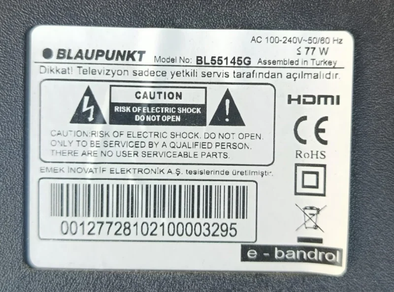 ELMT6886-FG85, BLAUPUNKT BL55145G MAİNBOARD ANAKART