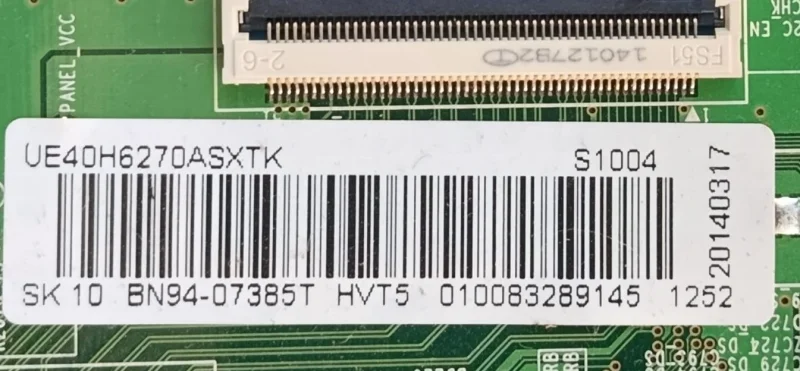 BN41-02156A, BN94-07385T, SAMSUNG UE40H6270 MAİNBOARD ANAKART