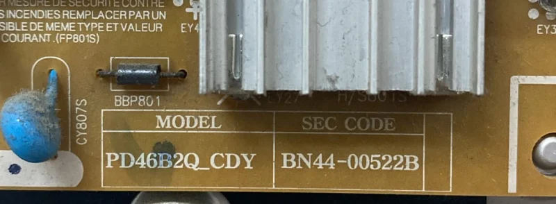 BN44-00522A, PD46B2Q_CDY, SAMSUNG UE46ES8080 POWER BESLEME