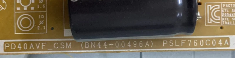 BN44-00496A, PD40AVF_CSM SAMSUNG UE40EH5000 POWER BESLEME