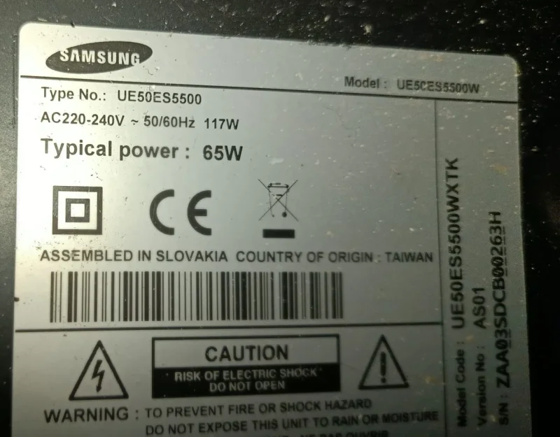BN41-01812A, BN94-05970 SAMSUNG UE50ES5500 MAİNBOARD ANAKART