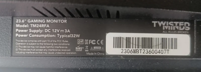 M236HVR01.0, 23.6 GAMİNG TM24RFA MONİTÖR LED PANEL EKRAN