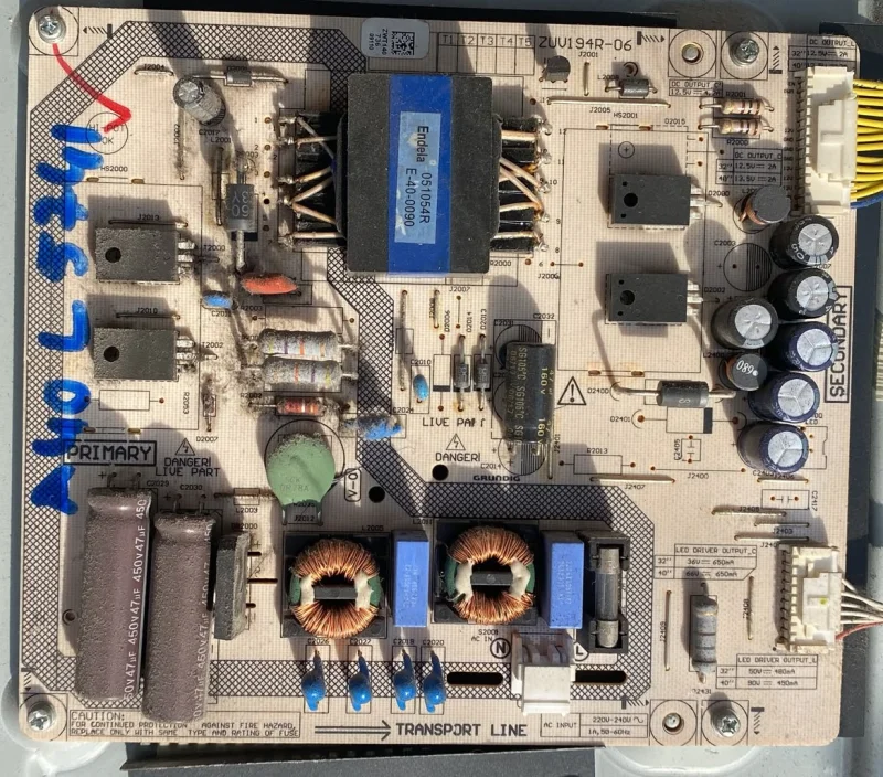 ZNS190R-6, ZWT140 ARÇELİK A40L 5741 POWER BESLEME