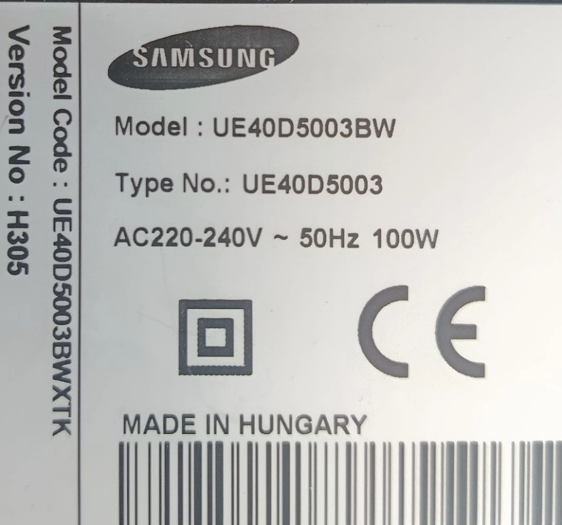 BN41-01702, BN94-04940N SAMSUNG UE40D5003BW MAİNBOARD ANAKART