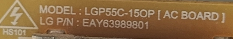 LGP55C-150P, EAY63989801 LG 55EG910V AC BOARD