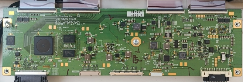 6870C-0477H, LC550LUD-LGPC LG 55EG910V TCON KARTI