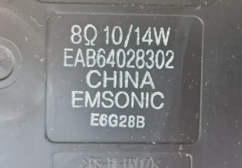 EAB64028301, EAB64028302 LG 55EG910V HOPARLÖR TAKIMI