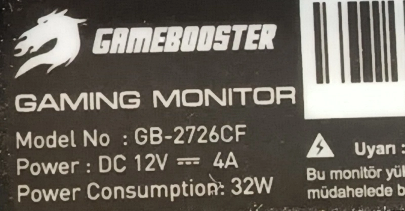 JRYBS03B-BB12DWWA, E532M007-C3, GAMEBOOSTER GB-2726CF MAİNBOARD ANAKART