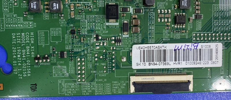 BN41-02156A, BN94-07369L, SAMSUNG UE40H5570 MAİNBOARD ANAKART