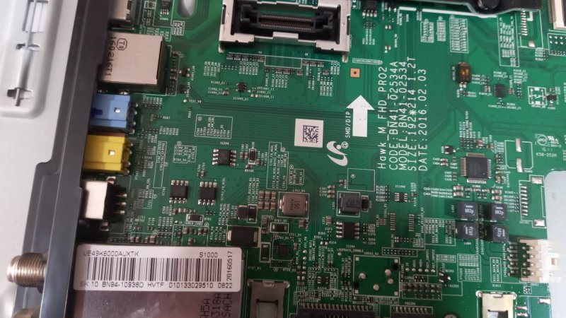 BN94-10938d , BN41-02534a ,SAMSUNG UE49K6000, UE49K6000auxtk MAİNBOARD