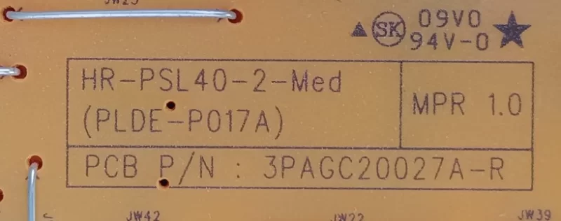 Hr-Psl40-2-Med,(Plde-P017a), 3pagc200227a-R, Phılıps 40pfl5606h Power Supply , Besleme Kart