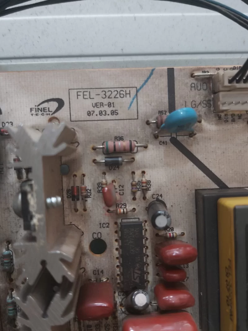 Daewoo Dlt-32g1, Fel-3226h Power Board, Besleme