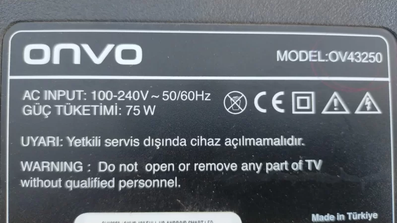 19SP50901008Y3 , Onvo OV43250 Hoparlör Takımı