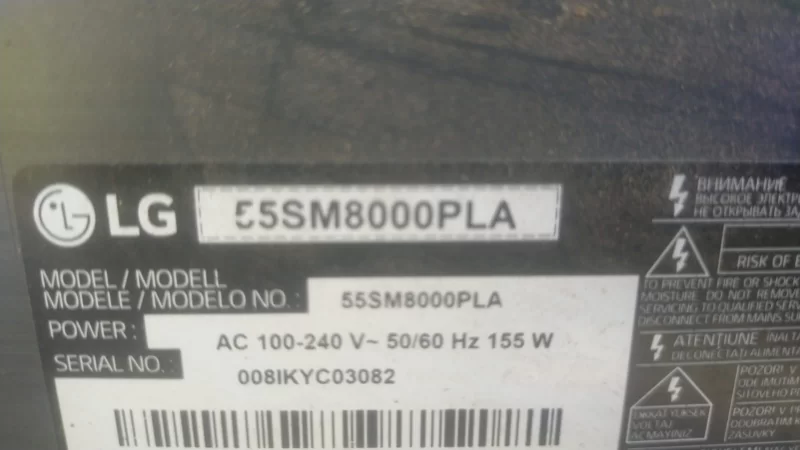 Ead65611701, Ead65611702 LG 55SM8000PLA Lvds Kablo