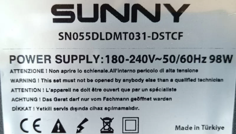 42-Wdf318-Xx3g, Sunny Sn055dldmt031-Dstcf TV Hoparlör Seti