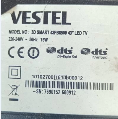 6870c-0532a,  Vestel 43fb8500 T-Con Board