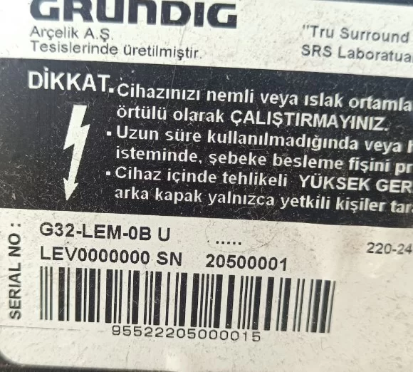 Dps-145pp-133, Grundıg G32-Lem-Ob U Power, Besleme