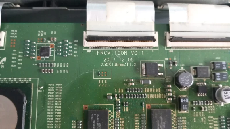Frcm_Tcon_V0.1, Ltf400hc01, Le40a656a1f Samsung T Con Board