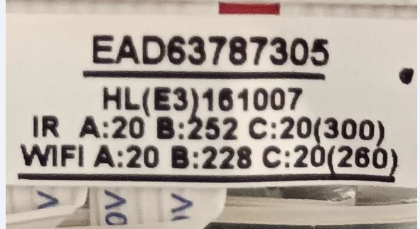 EAD63787305 Lg 43uh610v Wifi , FFC KABLOSU