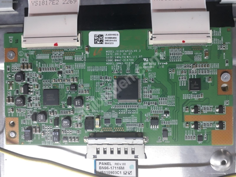  S100FAPC2LV0.3, BN41-01678A , SAMSUNG UE40D5003BW T CON BOARD