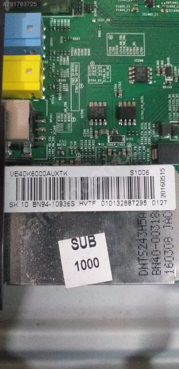 Samsung  BN94-10936S, SAMSUNG, UE40DK6000, MAIN BOARD, ANA KART