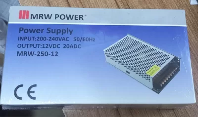 Mervesan MRW-250-12 12V 20.0A 250W Metal Kasalı İç Mekan Ac/Dc Smps Güç Kaynağı