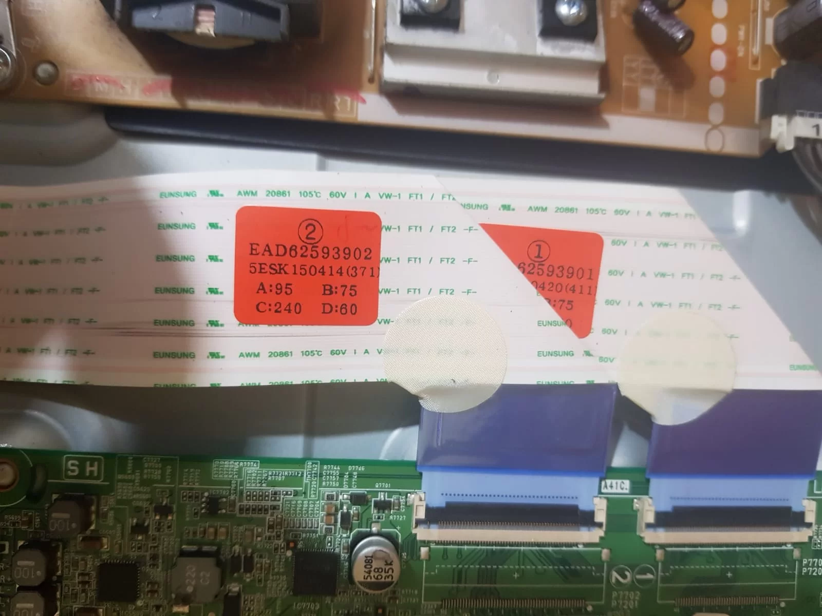 LG 55LF650V, EAD62593901, EAD62593902 LVDS KABLO