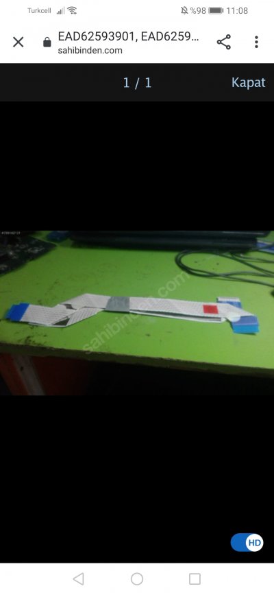 EAD62593901, EAD62593902, LG 42LB670V-ZA, LVDS KABLO